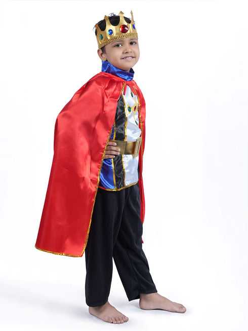 BookMyCostume Fairytale Prince Charming King Kids Fancy Dress Costume | Halloween Theme | Imported
